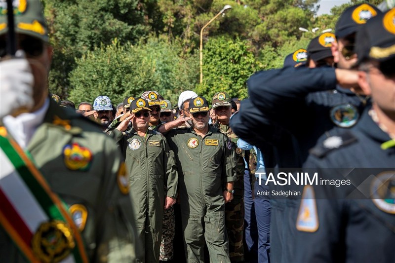 تشییع پیکر سرتیپ دوم خلبان شهید محمد کاظمی - شیراز