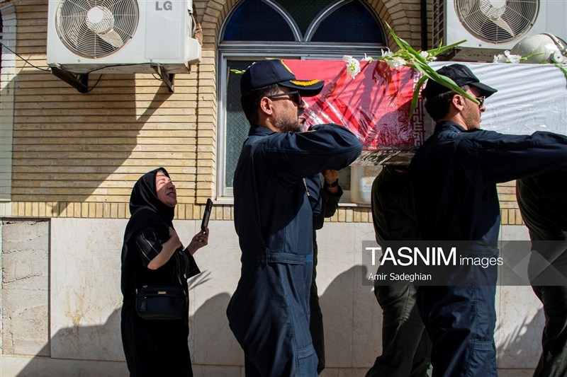 تشییع پیکر سرتیپ دوم خلبان شهید محمد کاظمی - شیراز