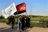 مسيرة زوار أربعينية الإمام الحسين عبر "طريق العلماء"