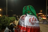 پیاده روی زائرین اربعین حسینی به یاد رهبر شهید انقلاب