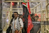 پرچم سرخ انتقام بر دوش زائران حسینی در مرز خسروی