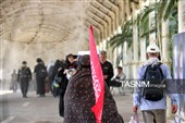پرچم سرخ انتقام بر دوش زائران حسینی در مرز خسروی