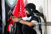 پرچم سرخ انتقام بر دوش زائران حسینی در مرز خسروی