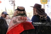 پرچم سرخ انتقام بر دوش زائران حسینی در مرز خسروی