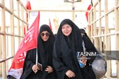 پرچم سرخ انتقام بر دوش زائران حسینی در مرز خسروی