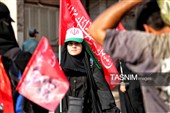 پرچم سرخ انتقام بر دوش زائران حسینی در مرز خسروی