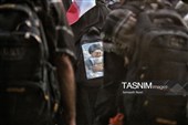 پرچم سرخ انتقام بر دوش زائران حسینی در مرز خسروی