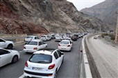 ترافیک پرحجم در محورهای مواصلاتی شمال