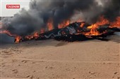 بعد إعلان التحالف السعودی عن "عطل تقنی".. الإعلام الحربی الیمنی ینشر مشاهد إسقاط المروحیة فی نجران