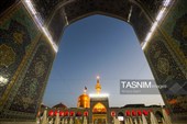 حال و هوای حرم مطهر رضوی در شب رحلت پیامبر اکرم(ص) و شهادت امام حسن مجتبی(ع)