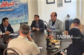 فرزاد قلندری، فرماندار اردبیل در دفتر تسنیم اردبیل به روایت تصویر
