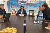 فرزاد قلندری، فرماندار اردبیل در دفتر تسنیم اردبیل به روایت تصویر