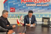 فرزاد قلندری، فرماندار اردبیل در دفتر تسنیم اردبیل به روایت تصویر