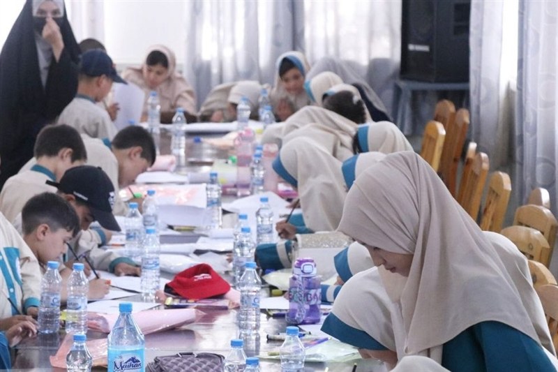 کشور افغانستان , جمهوری اسلامی ایران , نقاشی , مدرسه شجره طیبه میناب , رهبر انقلاب , 