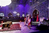 حضور آیت‌الله سبحانی در جوار مزار رهبر شهید انقلاب