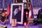 حضور آیت‌الله سبحانی در جوار مزار رهبر شهید انقلاب