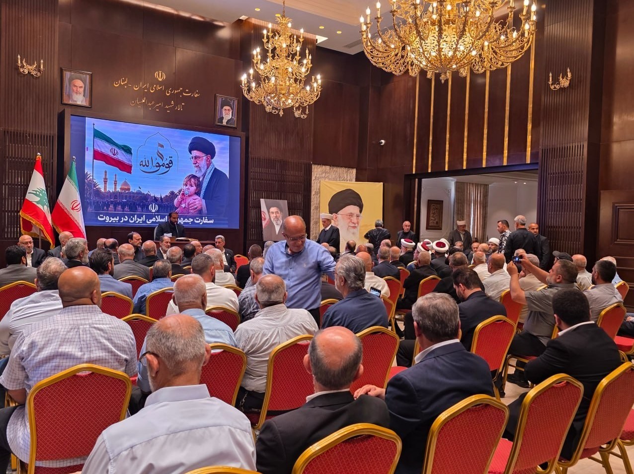 مراسم سفارت ایران در بیروت در سالروز اربعین وداع با رهبر شهید انقلاب