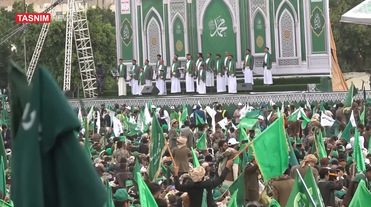 اليمن , حركة أنصار الله اليمنية , الحصار السعودي على اليمن , المولد النبوي الشريف , صنعاء , السيد عبد الملك الحوثي , 