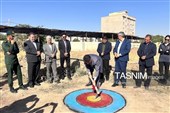 کلنگ‌زنی سایت تیراندازی با کمان خرم‌دره + تصاویر