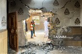 آثار جنایت آمریکایی بر پیکره منازل مسکونی شهر بندری کوهستک