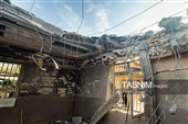 آثار جنایت آمریکایی بر پیکره منازل مسکونی شهر بندری کوهستک