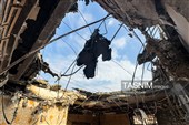 آثار جنایت آمریکایی بر پیکره منازل مسکونی شهر بندری کوهستک