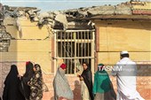 آثار جنایت آمریکایی بر پیکره منازل مسکونی شهر بندری کوهستک