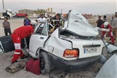 تصادف پراید و پژو 207 در میبد 7 مصدوم برجا گذاشت
