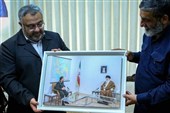 دیدار اعضای دفتر حفظ و نشر آثار رهبر شهید با خانواده شهید تنگسیری