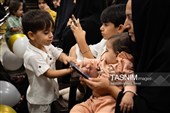 جشن تولد فرزندان شهریور ماهی شهدای جنگ تحمیلی اخیر در مسجد جمکران