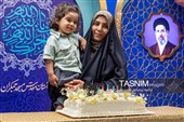 جشن تولد فرزندان شهریور ماهی شهدای جنگ تحمیلی اخیر در مسجد جمکران