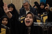 جشن تولد فرزندان شهریور ماهی شهدای جنگ تحمیلی اخیر در مسجد جمکران