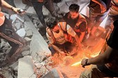 فرو ریختن ساختمان مسکونی در غزه؛ 8 شهید و ده‌ها مفقود