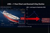 ירידה של 2.8% במניית Cheniere Energy (LNG) לאחר מתקפת סייבר על מכלית הגז הנוזלי Vivit Africa