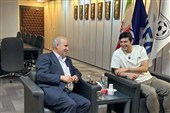 دیدار آزمون با تاج در فدراسیون فوتبال