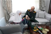 بدرقه فرزند شهید کوه‌خیل در نخستین روز مدرسه