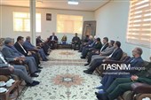 دیدار استاندار خراسان جنوبی با فرمانده سپاه انصارالرضا(ع)
