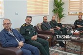 دیدار استاندار خراسان جنوبی با فرمانده سپاه انصارالرضا(ع)