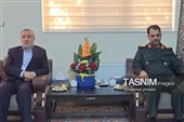 دیدار استاندار خراسان جنوبی با فرمانده سپاه انصارالرضا(ع)