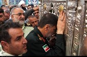 تشرف سردار رادان به زیارت حضرت معصومه(س)