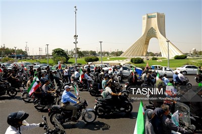 رزمایش 40 هزار نفری موتورسواران جان‌فدا