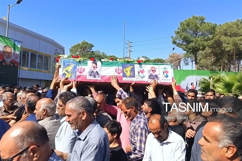 تشییع پیکر مطهر سردار شهید حسن ظریفی در گناباد
