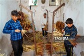 جاروبافی سنتی در روستای ملا حسن - خراسان شمالی