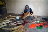 جاروبافی سنتی در روستای ملا حسن - خراسان شمالی