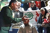 حضور حماسی قهرمانِ لانچر در دویست و دهمین تجمع شبانه مردم نیشابور