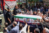 مراسم تشییع پیکر مطهر سردار شهید «حسین ظریفی» در مشهد