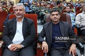 جعفر خطیر مدیر خبر و ارتباطات نیروی زمینی ارتش و امیر «سیدحسن ابوترابی» معاون روابط عمومی و رسانه ارتش جمهوری اسلامی ایران در نخستین جشنواره ملی سرباز ایرانی