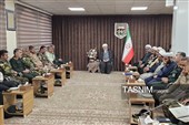 دیدار فرماندهان نیروهای مسلح با نماینده ولی‌فقیه در کردستان