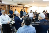 حضور سردار محمد کرمی فرمانده نیروی زمینی سپاه پاسداران در تحریریه خبرگزاری تسنیم