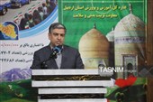 آیین افتتاح 35 فضای ورزشی و اعزام تجهیزات به مدارس استان اردبیل